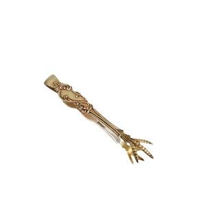 Vintage Antique Ornate Sterling Silver Sugar Cube Miniature Tongs Talons